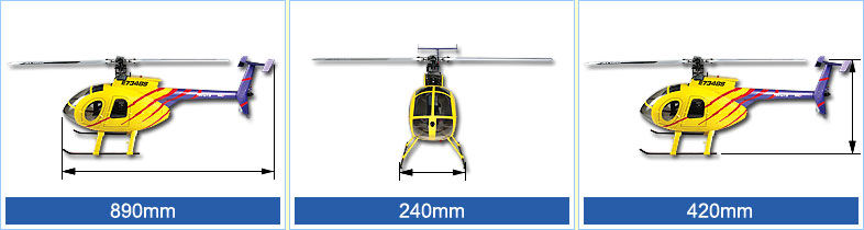 Scale Rumpf Hughes 500E - GaMa-Modellbau
